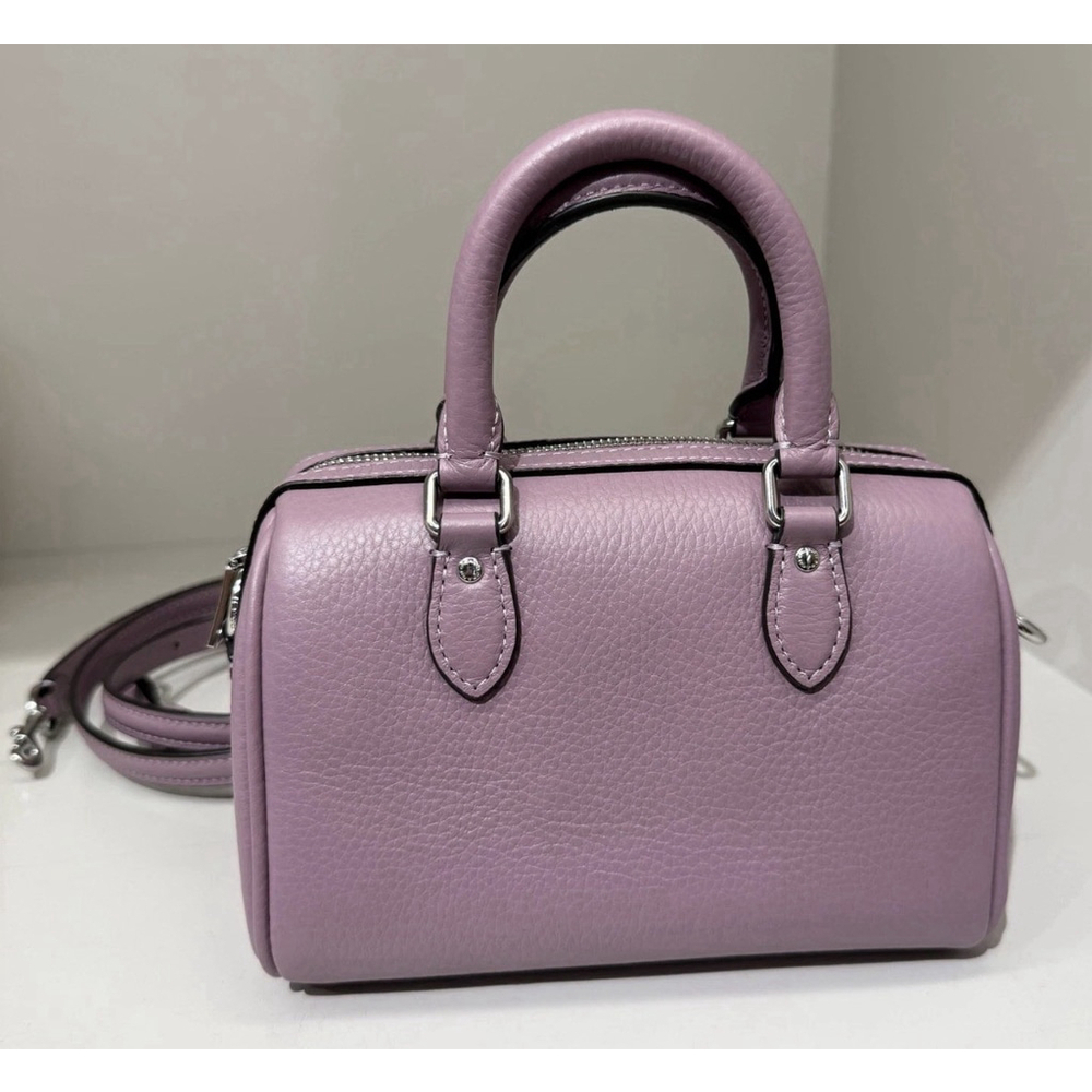 Coach Mini Rowan Crossbody Jasmine Violet Leather NWT - Picture 3 of 6